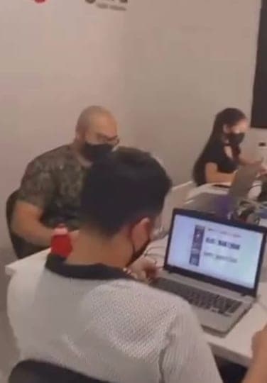The Paguru team working together at the office