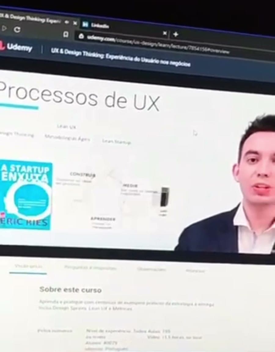 UX process class from the UX Unicórnio course, with Leandro Rezende